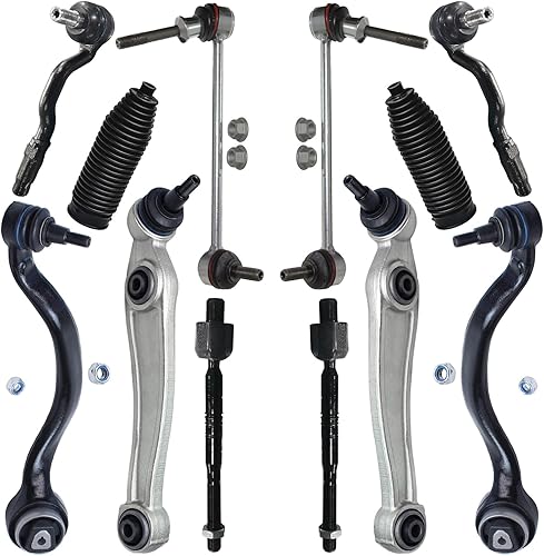 Miniatura 104 de Detroit Axle - Kit de suspensión delantera 2WD para Ford F-150 2004-2005, 2 brazos de control superiores, 2 rótulas inferiores, 2 barras