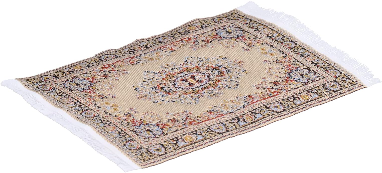Miniature Carpet, Dollhouse Rug Not Easy To Fade for Dollhouse for Kids' Gift (dance of light)