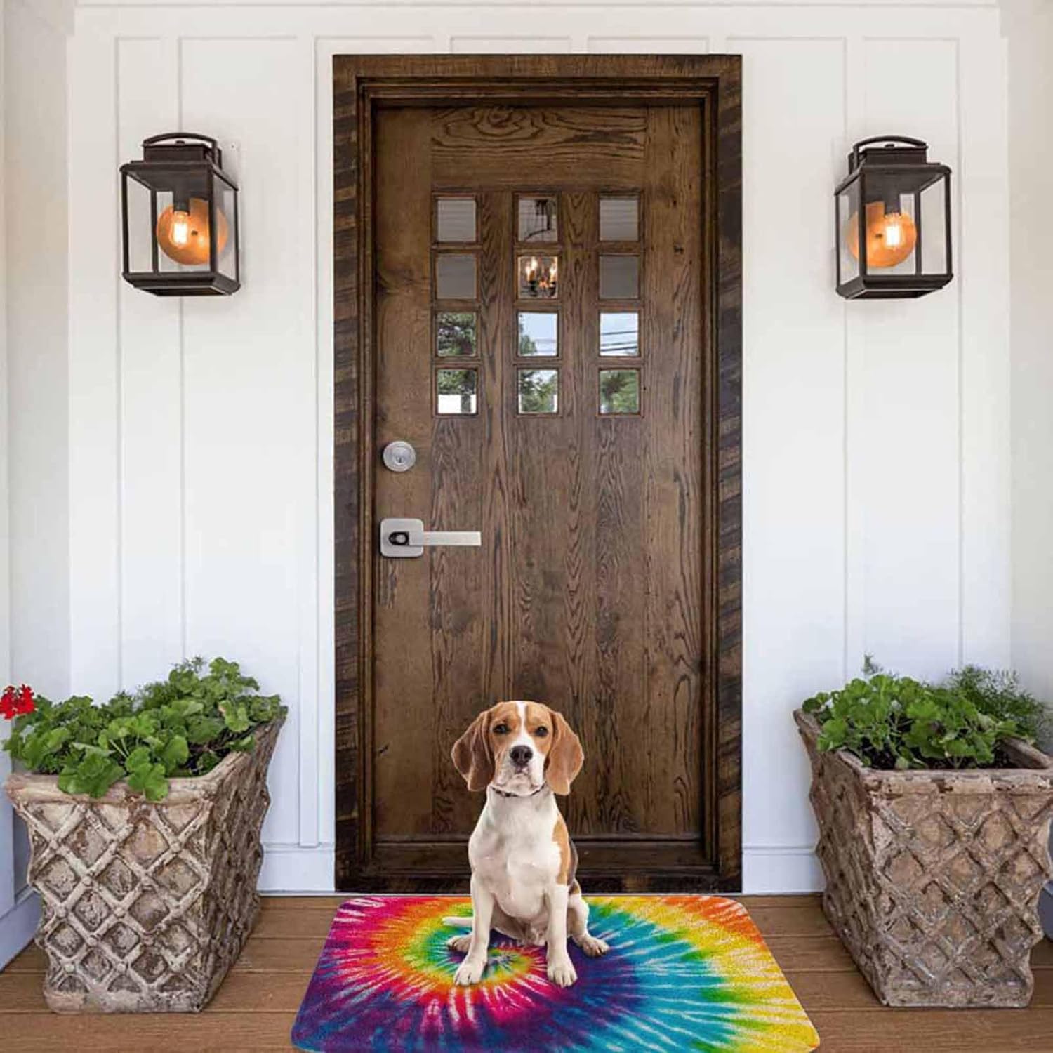 Tie Dye Bath Mats for Bathroom Abstract Rainbow Swirl Tie Dye Floor Bath Rugs Machine Washable Bathmat Carpet Rug Room Decor for Shower Floor 20 X 31 in Mat