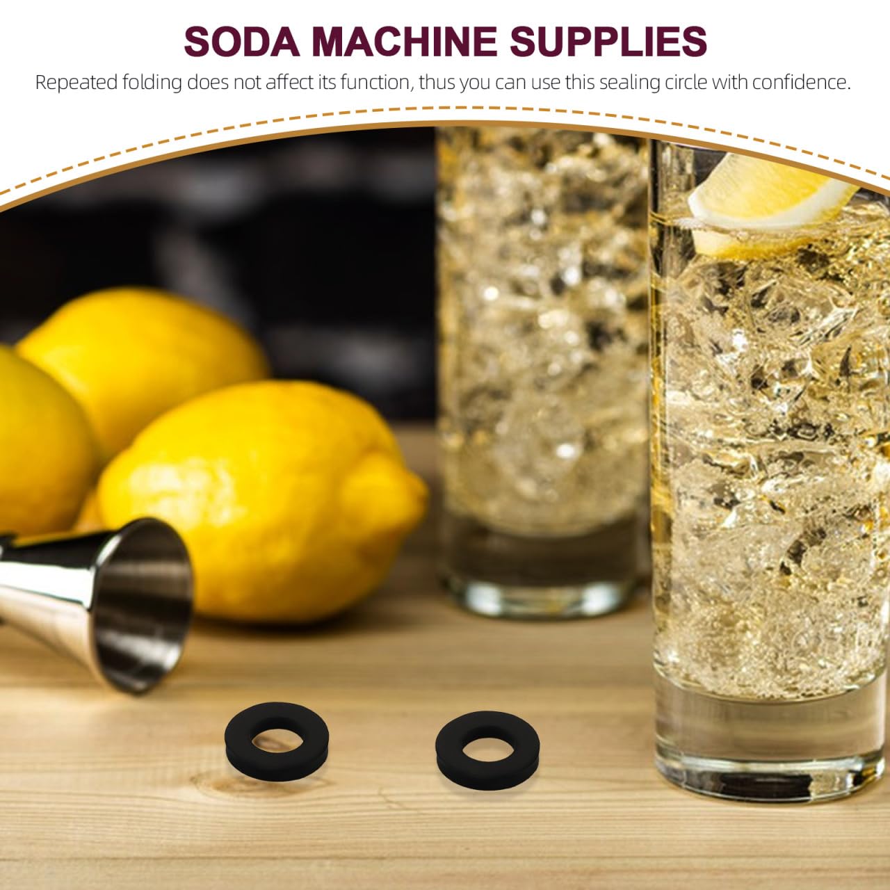 5 Pack Soda Maker Sealing Rings Rubber O-Ring Replacement Parts for Soda Machine 0.74 X 0.74 X 0.11 in Easy Install Easy Clean