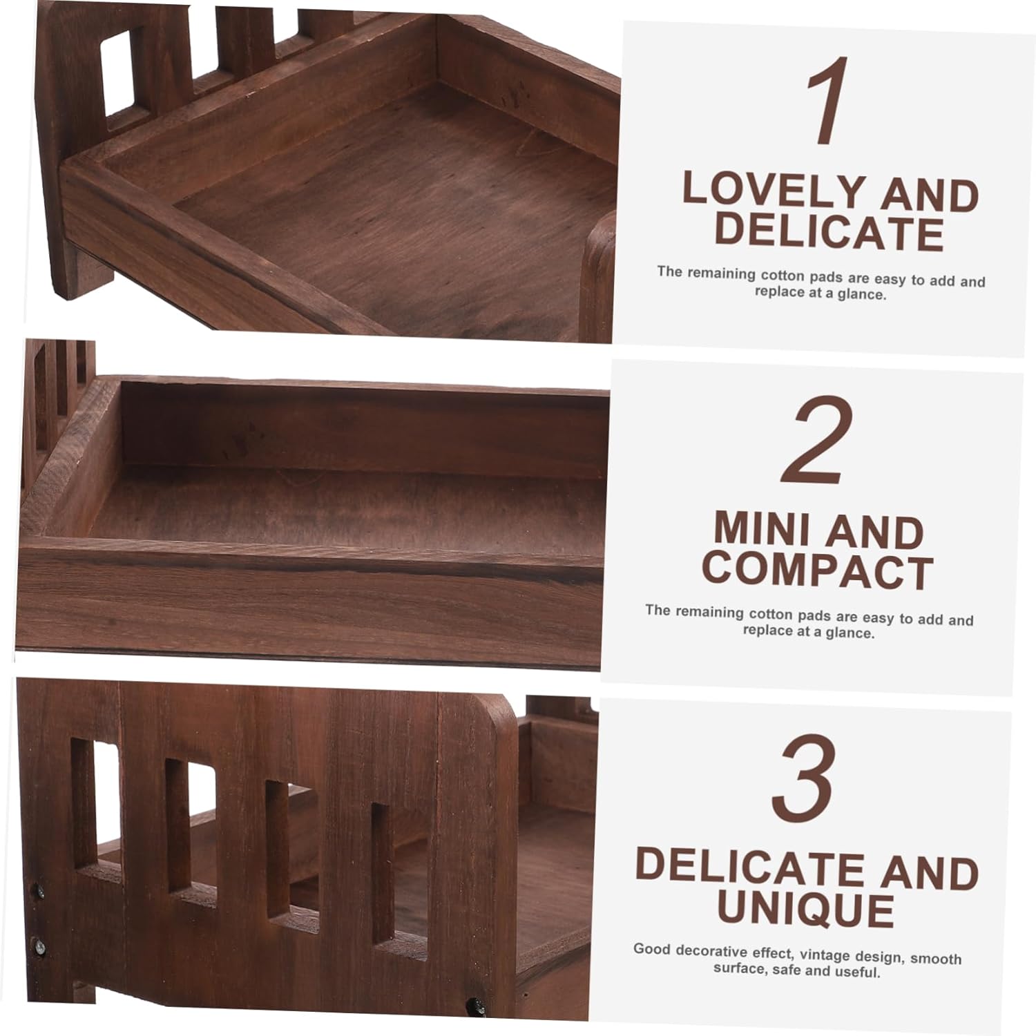 Newborn Photo Prop Wooden Baby Bed Decorative Photography Accessory Set