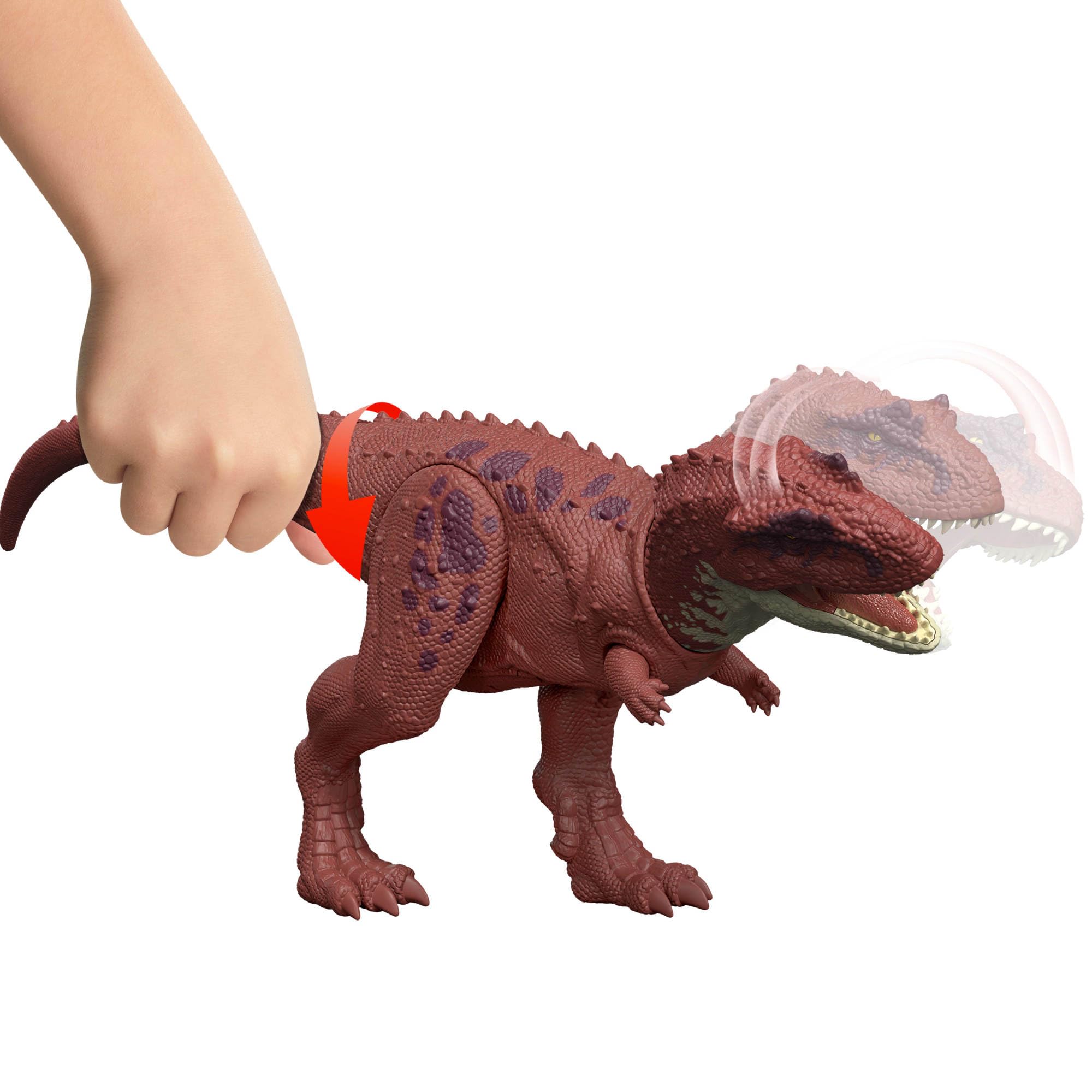 Mattel Jurassic World Rebirth Wild Roar Dinosaur Toy, Aucasaurus with Tail Controlled Chomp - Image 4