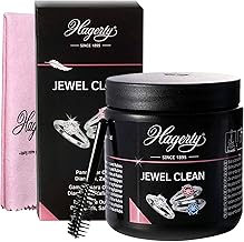 Hagerty Jewel Clean Cleaner for Jewellery and Stones - 170ml Tin + Jewel Cloth Cleaning Cloth 36 x 30 cm