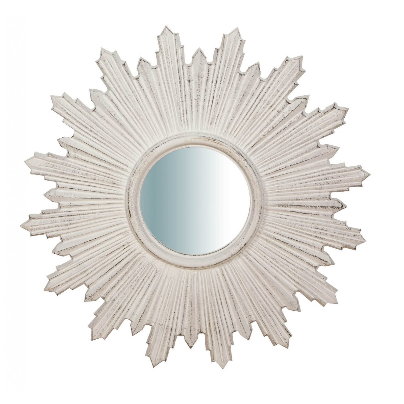 Biscottini Shabby Chic Wall Mirror 45 x 45 cm Decorative Wall Mirror Entrance Mirror