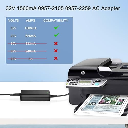 Miniatura 2 de DONGNI Adaptador de impresora para HP Officejet 4500 6500 6500 6500 A 7500 600 600 6000 6000 2620 J510 J4550 Photosmart B210 C7280 C518 0 C62 0 80