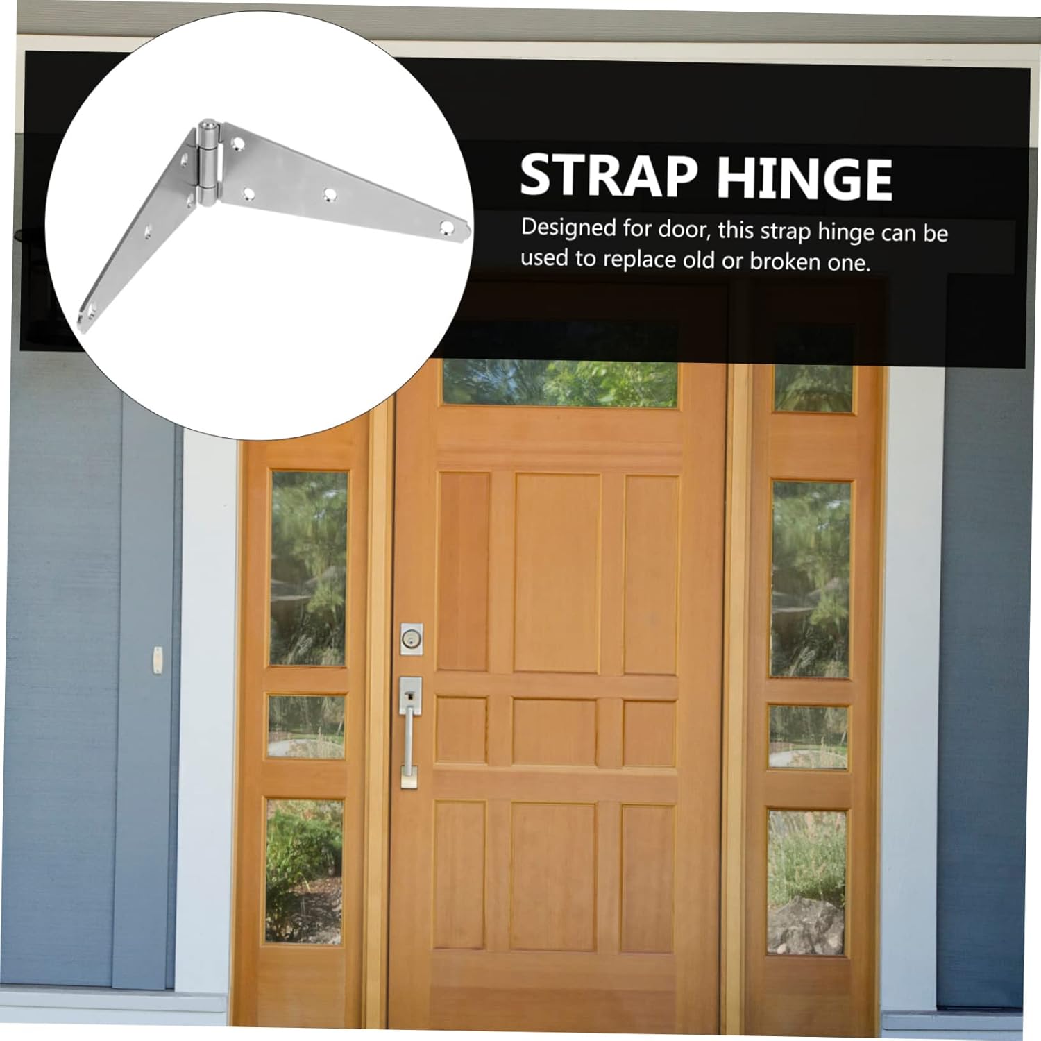 Cabilock 2pcs Garage Door Hinges Heavy Duty Gate Hinges for Fences Barn Gate Hardware