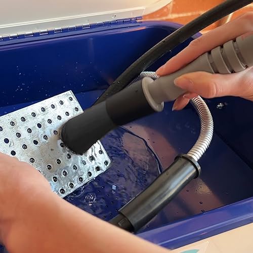 Miniatura 4 de Ohio Brush Works, Cepillo de flujo para lavadora de piezas, hecho a mano, adaptador de manguera de neopreno, resistente al solvente, resistente al