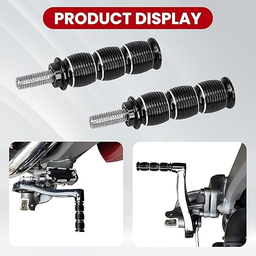 Miniatura 6 de Juego de clavijas de freno de cambio de motocicleta para Indian Scout Sixty Bobber Victory Cross Country Hard-Ball Kingpin - Negro