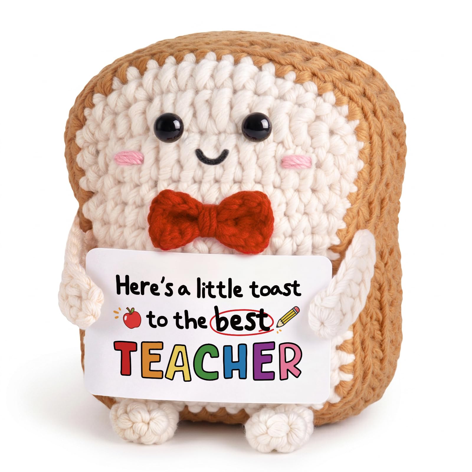 Teacher Gifts from Students & Colleagues, Positive Handmade Crochet Toast