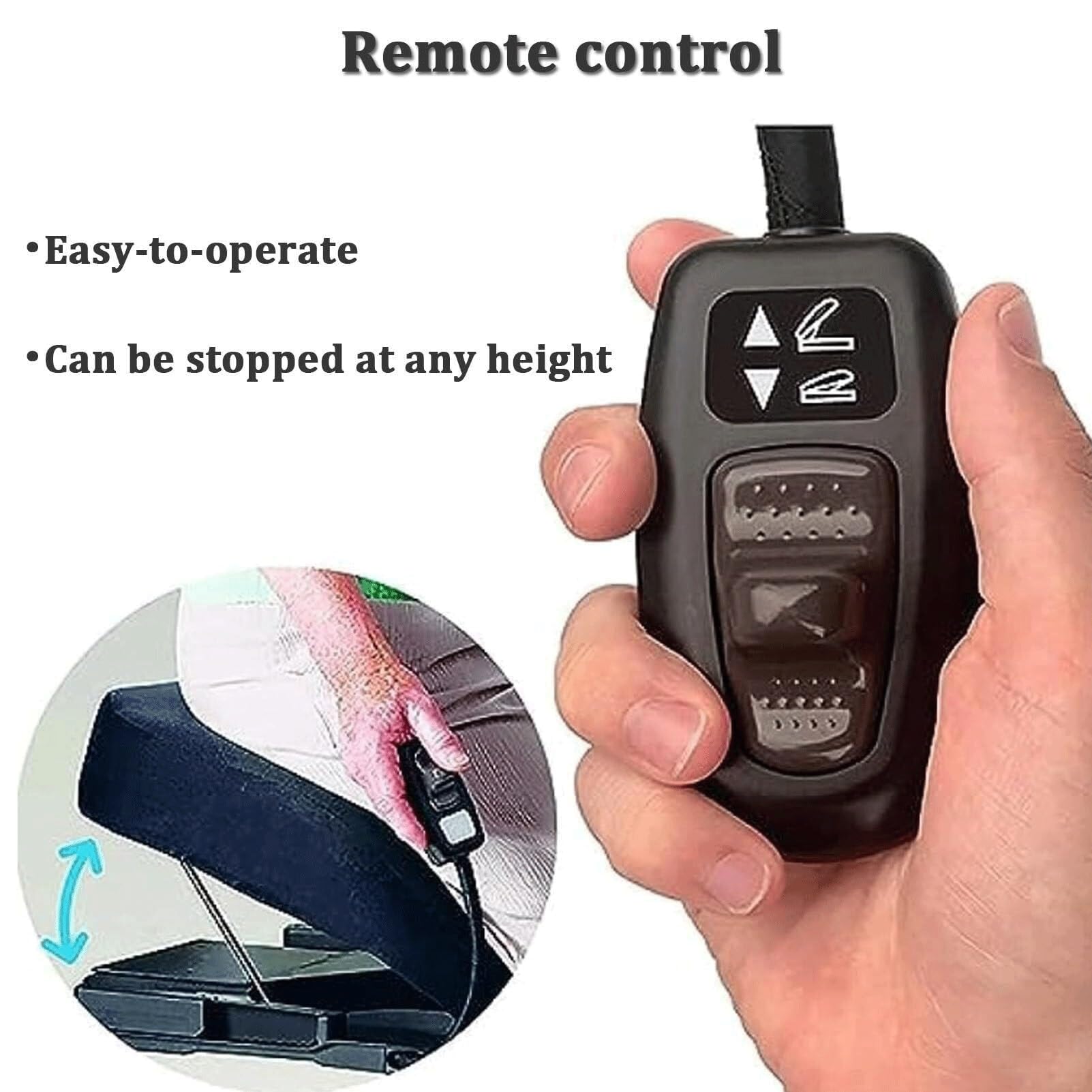 Elektryczna poduszka do podnoszenia - regulowana pomoc w poruszaniu się dla osób starszych i niepełnosprawnych - poduszka wspomagająca siedzenie dla łatwej pomocy w wstawaniu