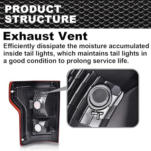 Miniatura 8 de Lámpara de luz trasera sin bombillas exterior izquierda del lado del conductor compatible con Ford Focus 4 puertas Sedan 2012-2014