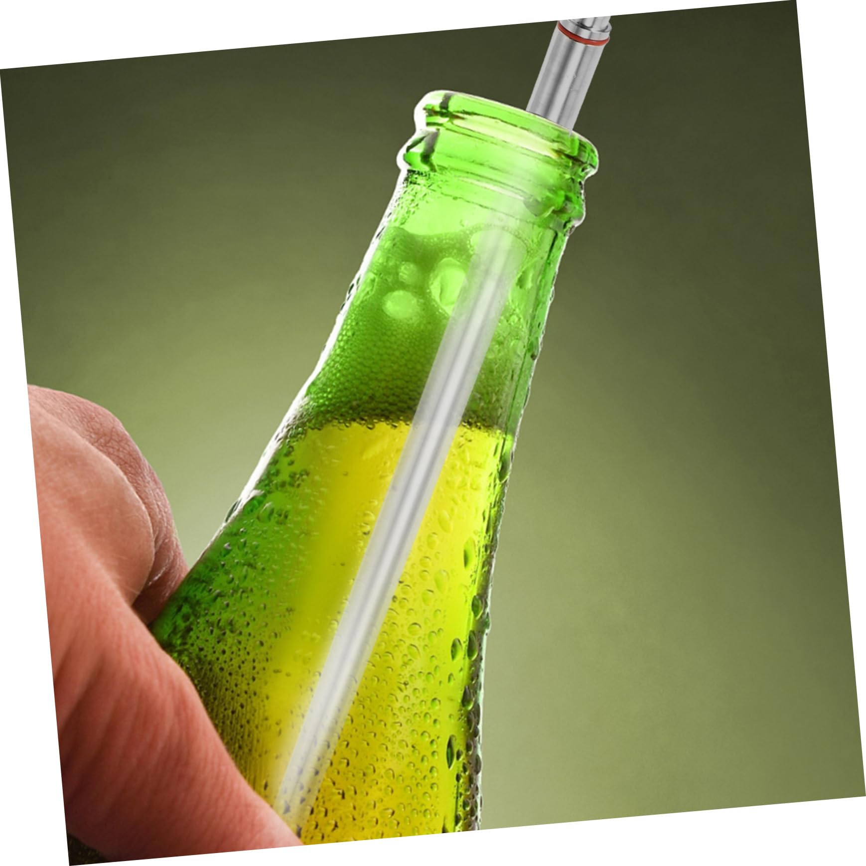 BRIGHTFUFU Beer Bottle Filler Stainless Steel Bottling with Leak Valve for Home Brewing for Beer and Wine Bottling