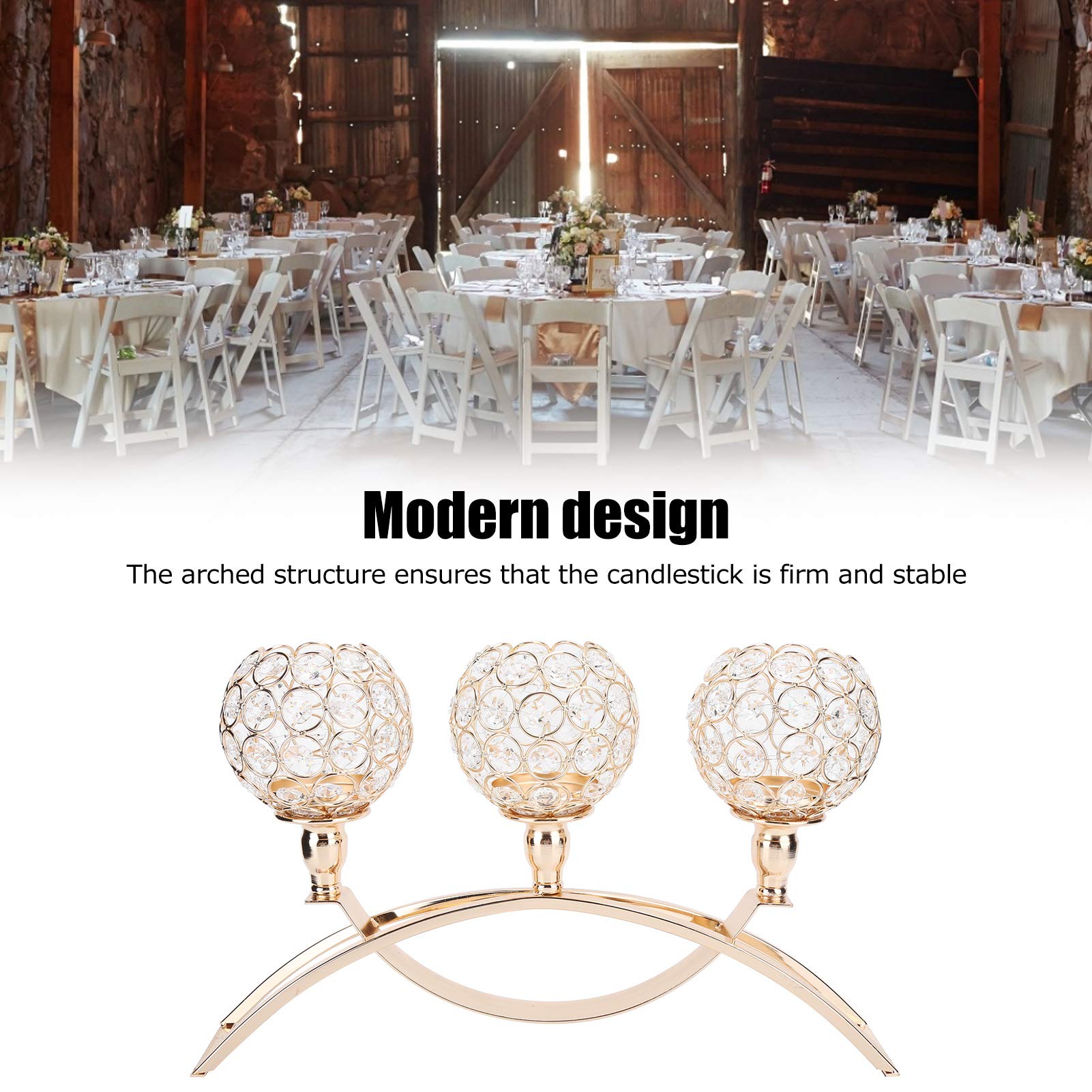 Chrees Kristallkerzenhalter mit Modernem Design