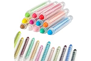 Pack of 24 Twistable Chalks in Bulk for the Office, Whiteboard Painting, and Writing