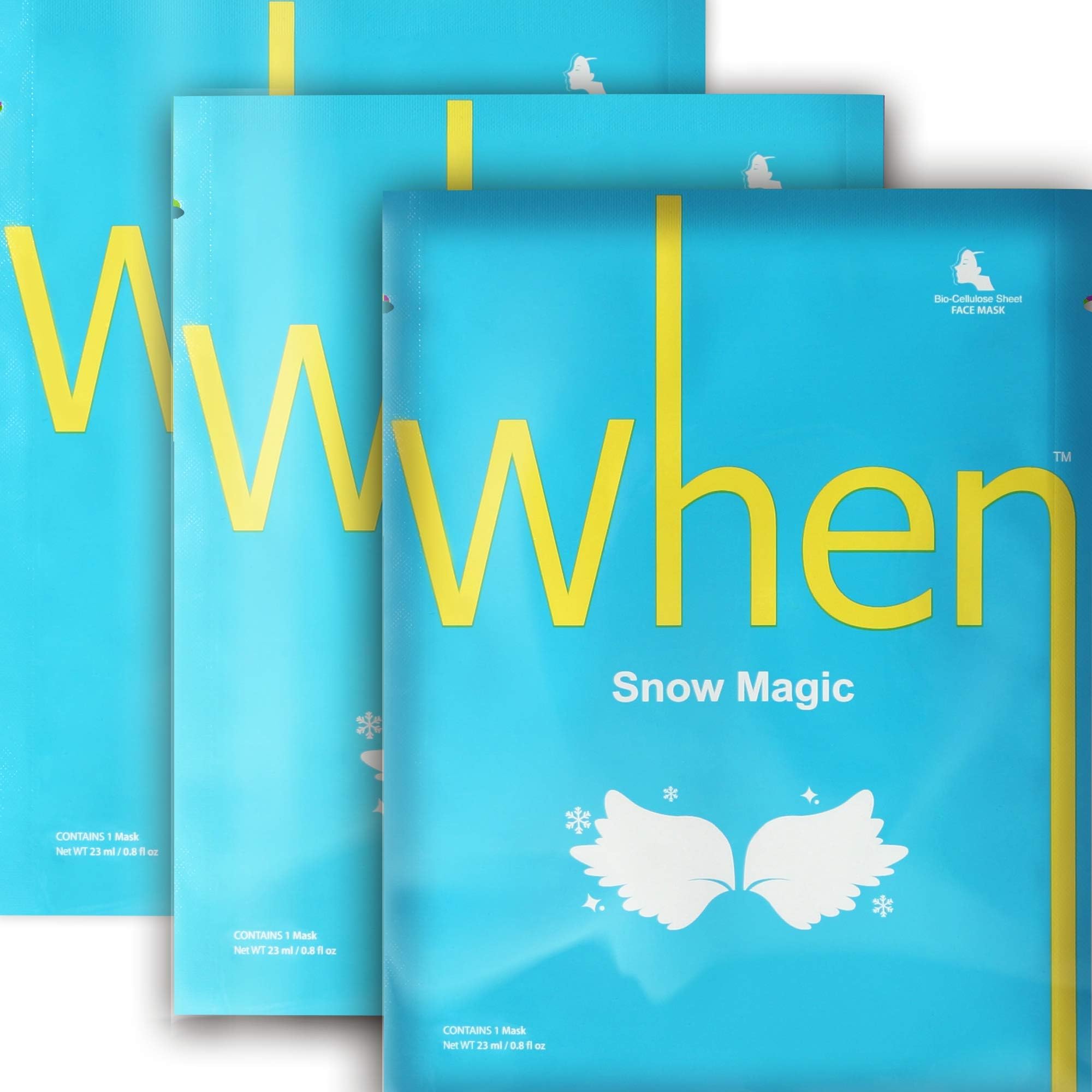 Radiance Korean Vitamin Face Tissue Sheet Mask 3 Pack - Facial Moisturizing Masks - Skin Vegan Essence Hydrating Care - Anti-Aging Anti-Wrinkle Serum Natural Vitamin Skincare Set Treatment Gel