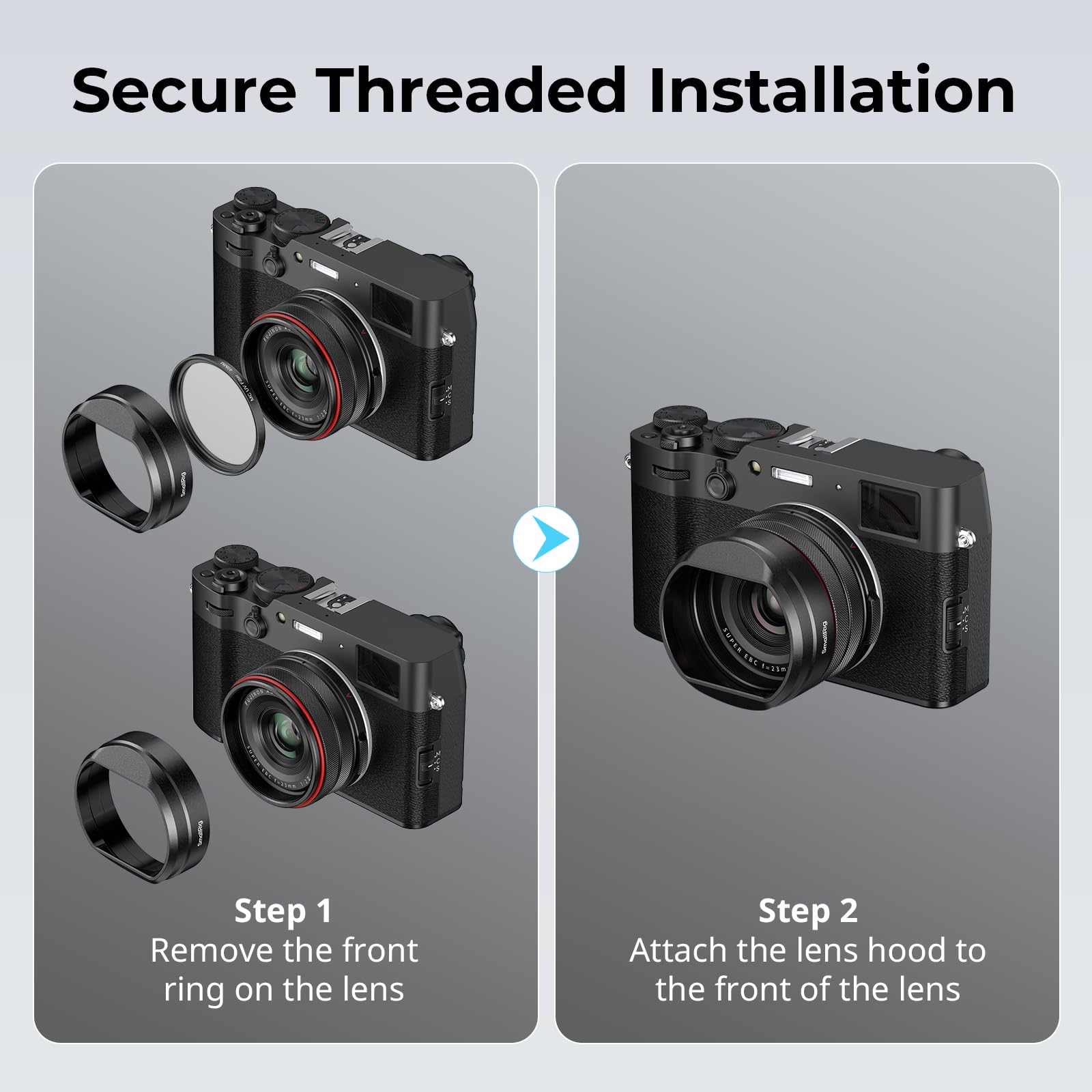 Amazon | SmallRig X100VI用レンズフード サンシェード、FUJIFILM