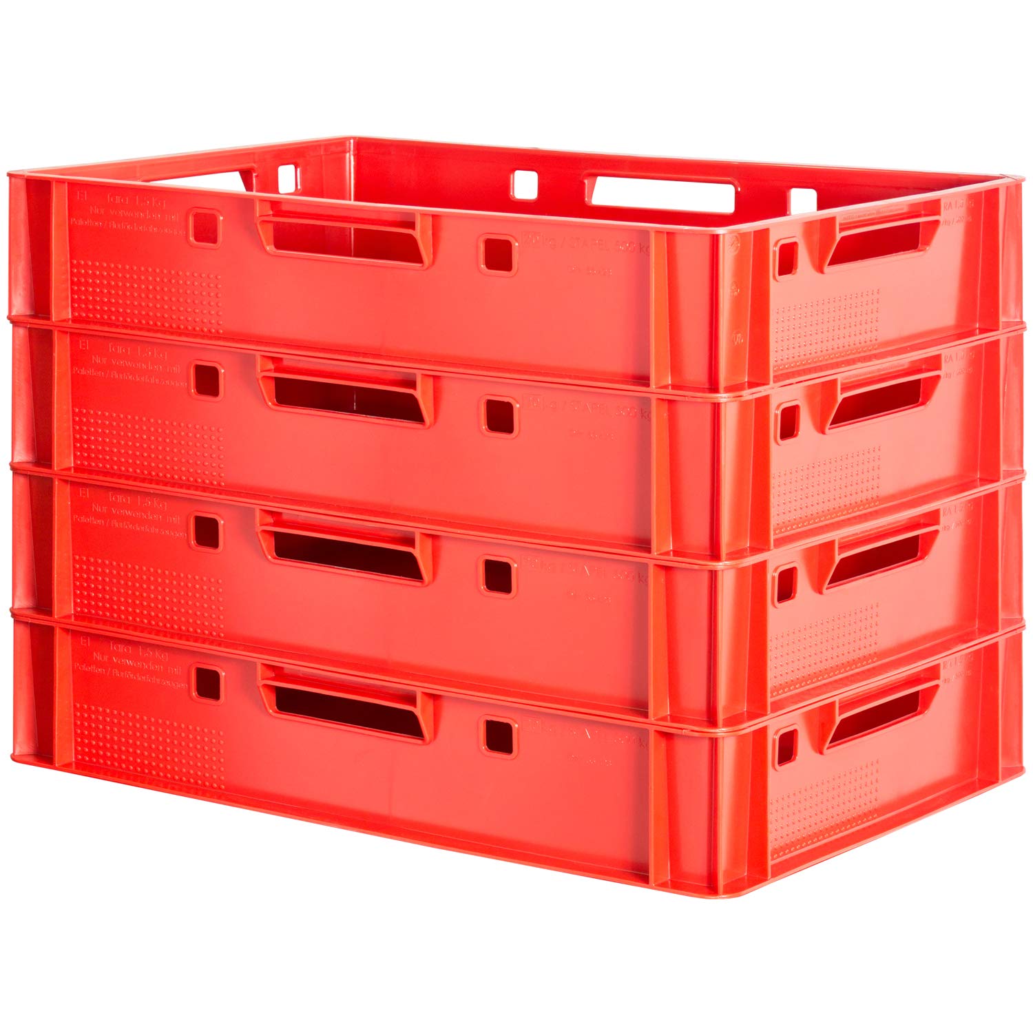 Euro Apilamiento de Plástico Caja Industrial Euro Caja Almacenamiento Eurobox E1 Kingpower, Número:4