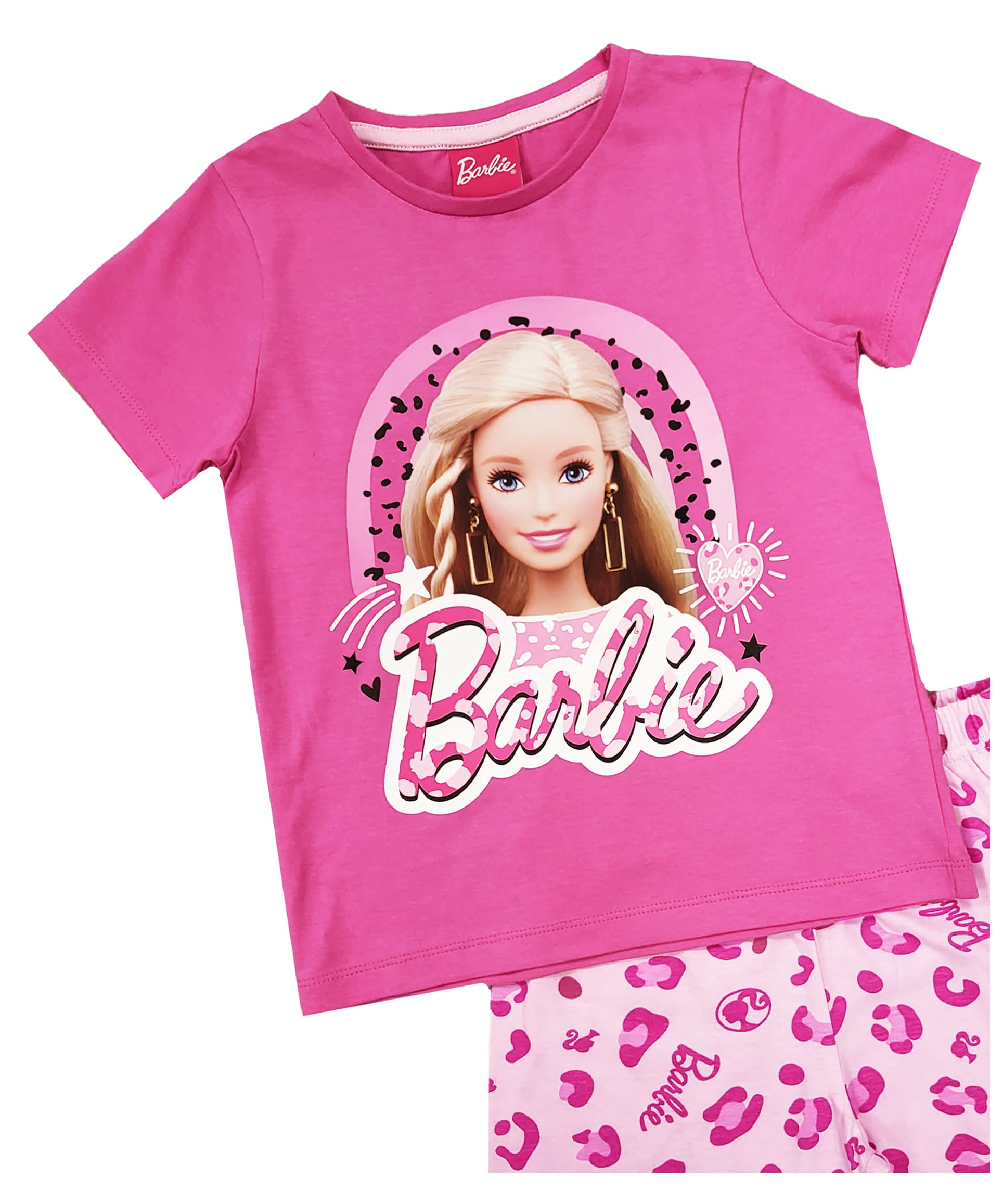 Barbie Pyjama Court pour Fille (Barbie – Shorty, 5-6 Ans)