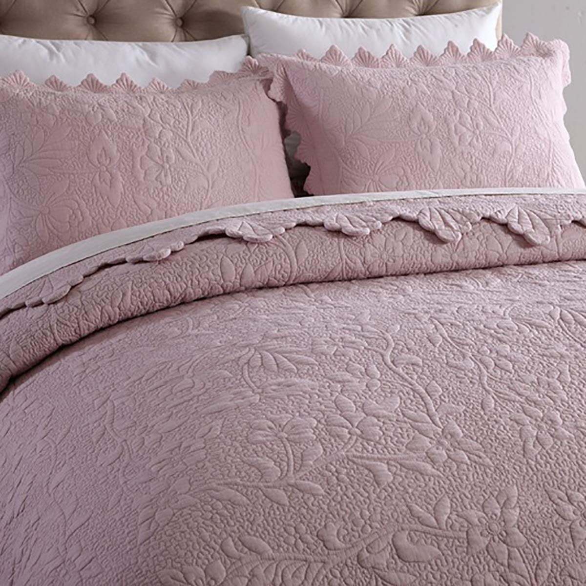 Hansleep Boutis Couvre Lit 240x260cm - Dessus De Lit 2 Personnes