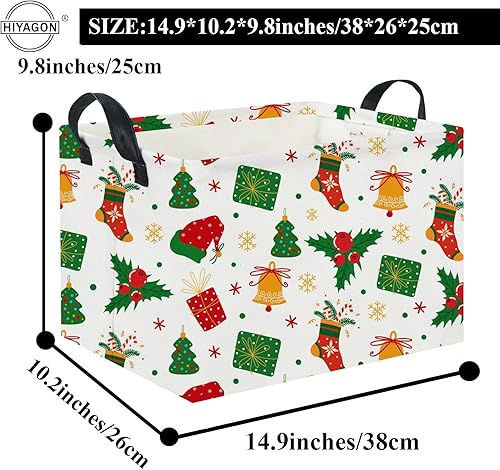 Miniatura 310 de HIYAGON Cesta de almacenamiento para niños, cesta de regalo para bebé, cesta de regalo, cesta organizadora de juguetes lindos, caja rectangular