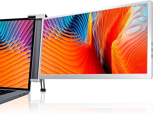 Miniatura 11 de FOPO Monitor portátil extensor de pantalla para portátil de 15.6", monitor cuádruple, solo 1 cable para 3 pantallas, extensor de pantalla IPS FHD