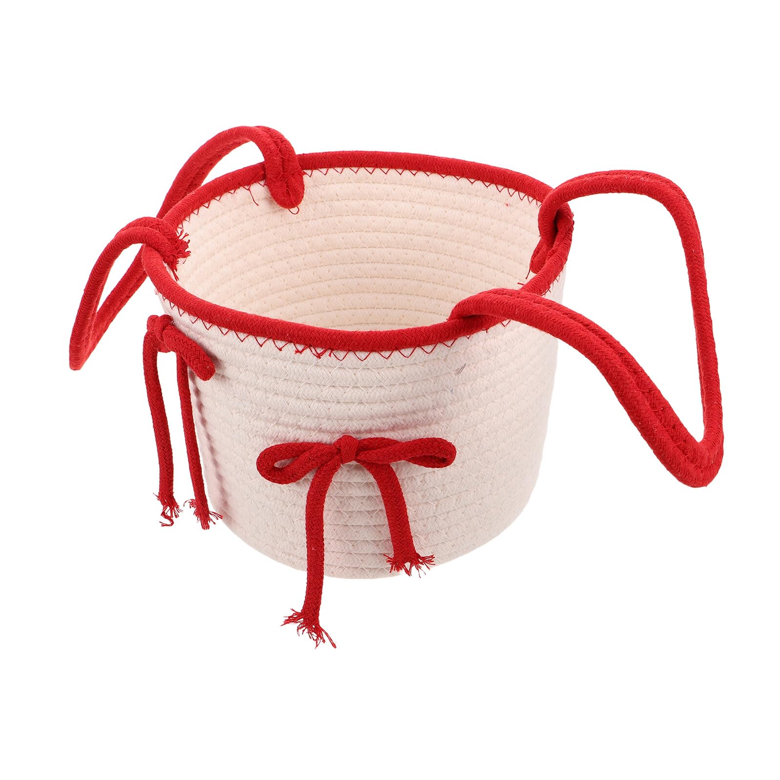 Panier tressé main pour ranger maquillage et désencombrer le bureau