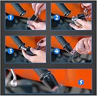 Vista 7 de for Kawasaki H2R H2 R 2015 2016 2017 2018 2019 2020 Handle Bar Handlebar Grip End Cover Cap Hand Grips