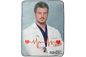 Surreal Entertainment Grey's Anatomy McSteamy Plush Fleece Throw