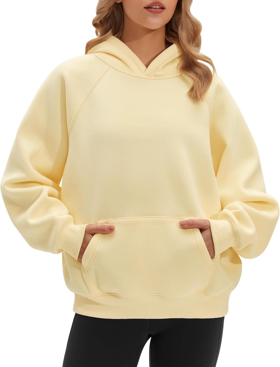 Stelle Women Hoodies Oversized Fleece Long Sleeve Comfy Casual Pullover Sweatshirts 2026 Winter Fall Outfits