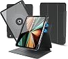 Rotatable Case for iPad Air 13 inch 2024 (M2),iPad Pro 12.9 inch (6th Gen-2022, 5th Gen-2021, 4th Gen-2020) Detachable Magnetic Attraction Case,360 Rotating,Adjustable Stand,Pen Holder,Light Grey