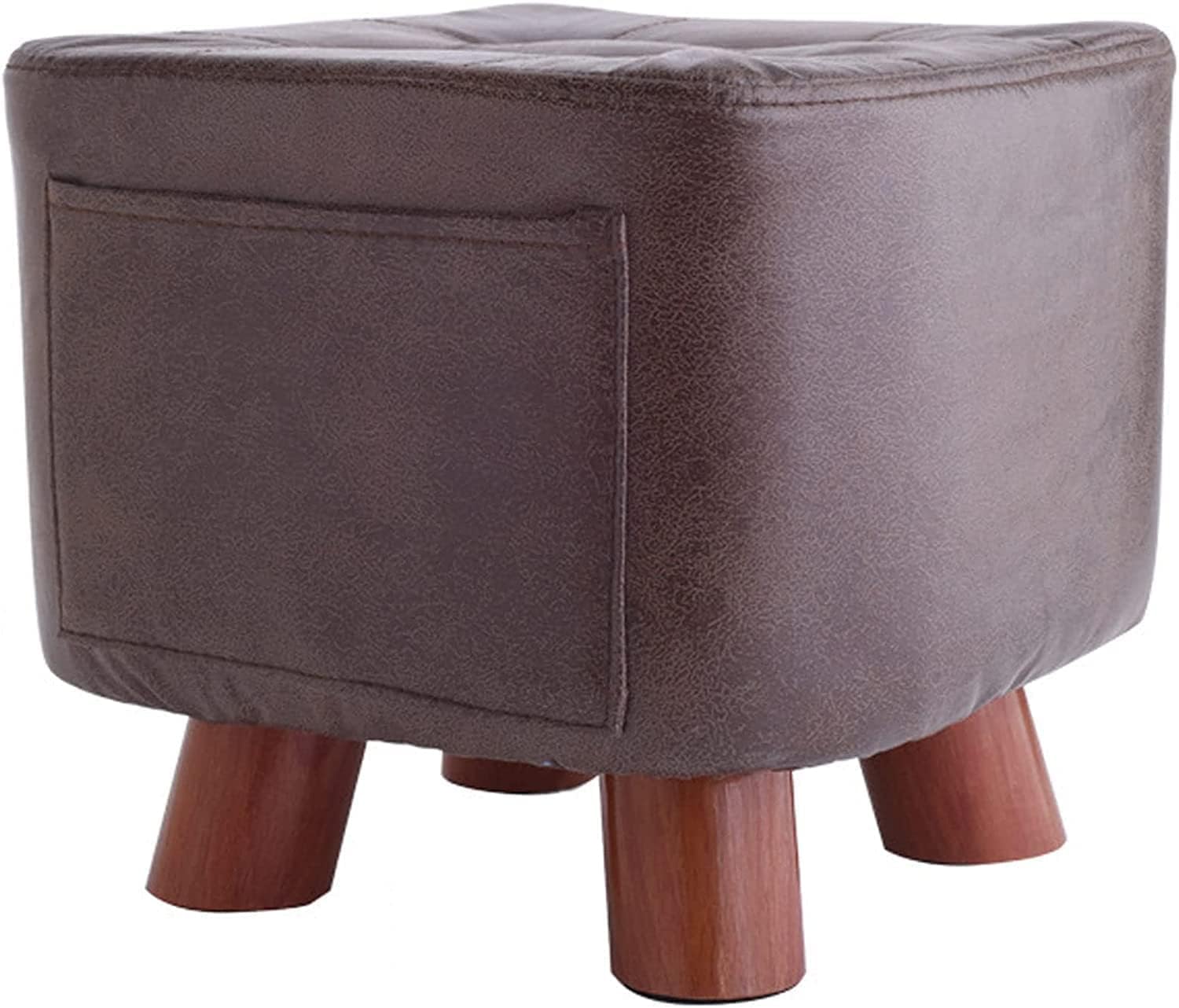 Repose-Pieds de Rangement pour Salon Cosy, Petit Pouf Carré de Chambre
