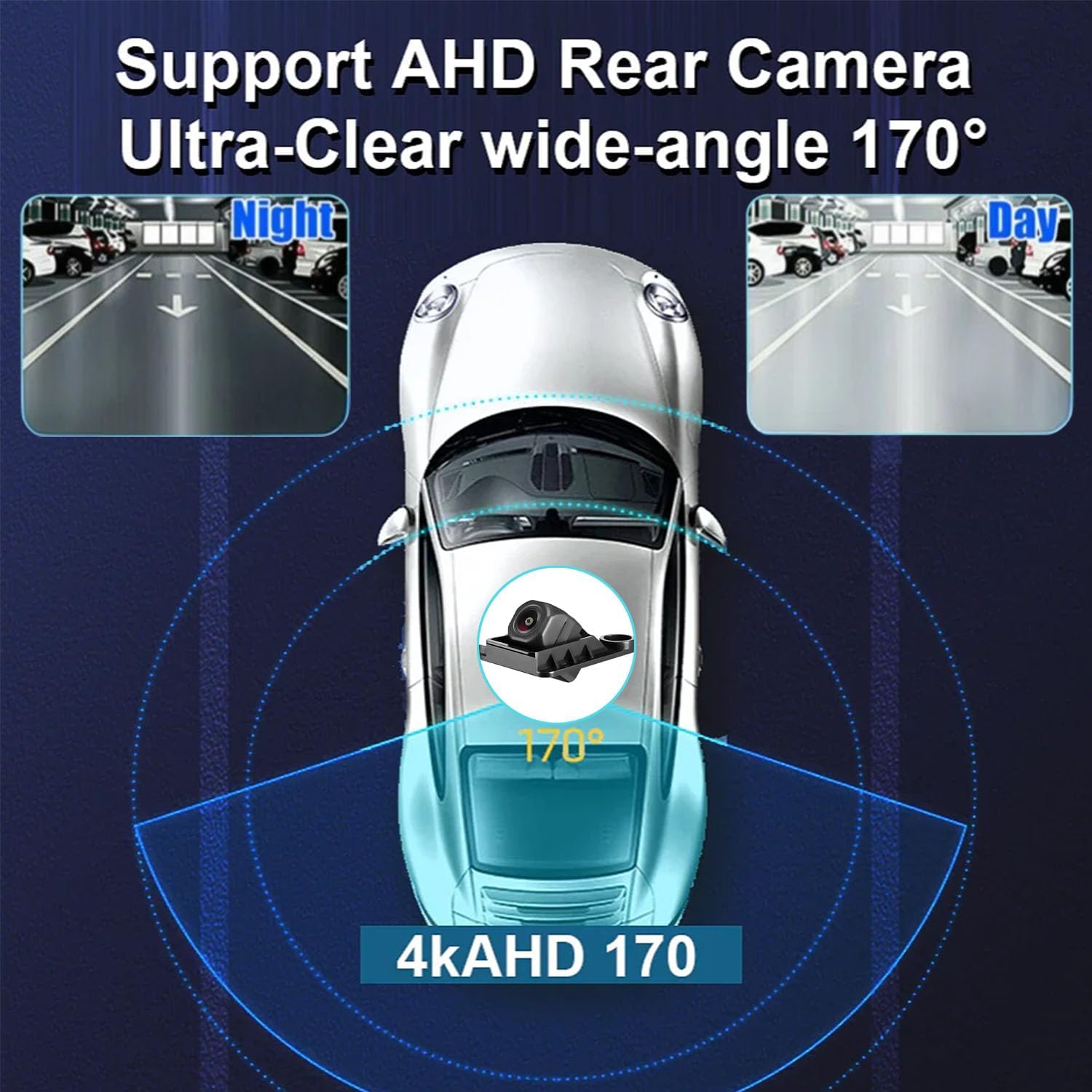 Car Rear View Back up Camera HD Fit for Toyota Tundra 2007 2008 2009 2010 2011 2012 2013, Park Assist Backup Camera Safety w/Reverse Trajectory Replace OEM# 86790-34030, 86790-340110