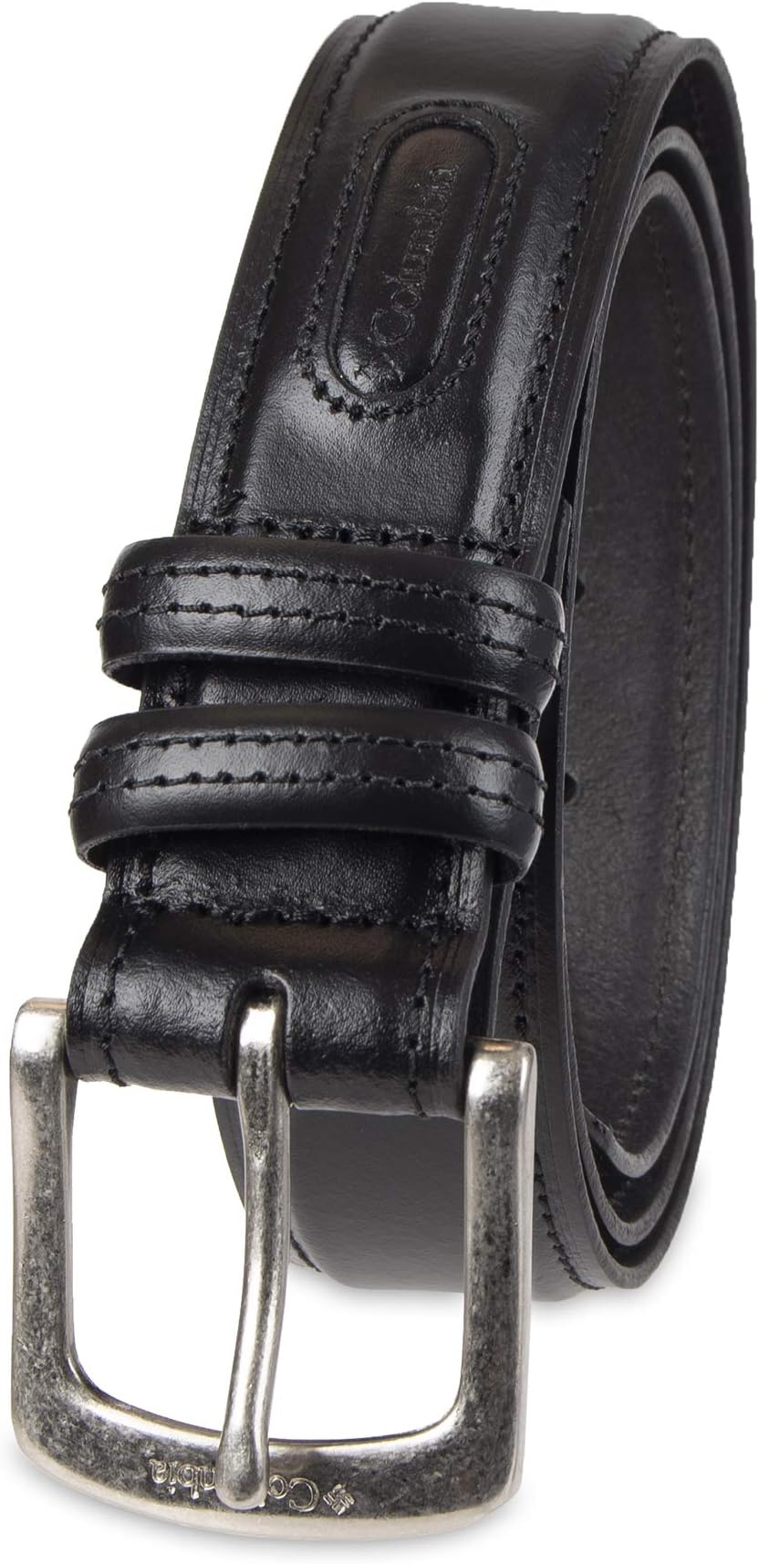 Columbia Men's Double Loop Belt-Casual Dress with Single Prong Buckle for Jeans Khakis