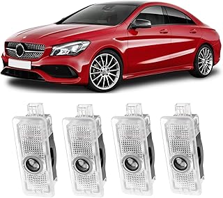 Set of 4 Car Door Light Projector Door Lighting for Mercedes CLA C117 X117 CLS C218 X218 Coupe C205 C207 Cabrio A205 A207 LED, Door Projectors Entry Lighting Underbody Lighting Car Accessories