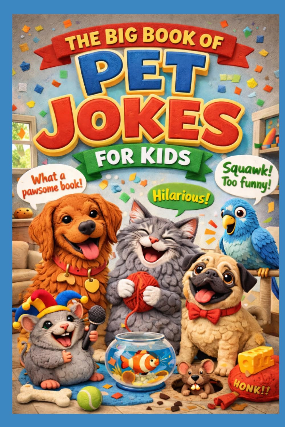 The Big Book of Pet Jokes for Kids: Funny, Silly, and Clean Jokes About Dogs, Cats, Hamsters, Fish, and More