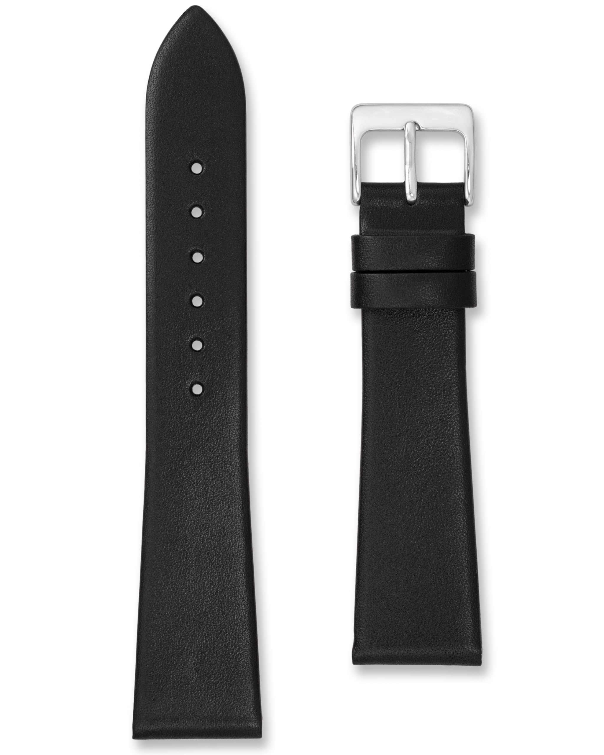 Cinturino per orologio in pelle affusolata senza sitchless | 18 mm 20 mm | nero marrone | elegante cono da 4 mm | Infinity Edge non cucito | cinturino in pelle di vitello liscia | uomini e donne |
