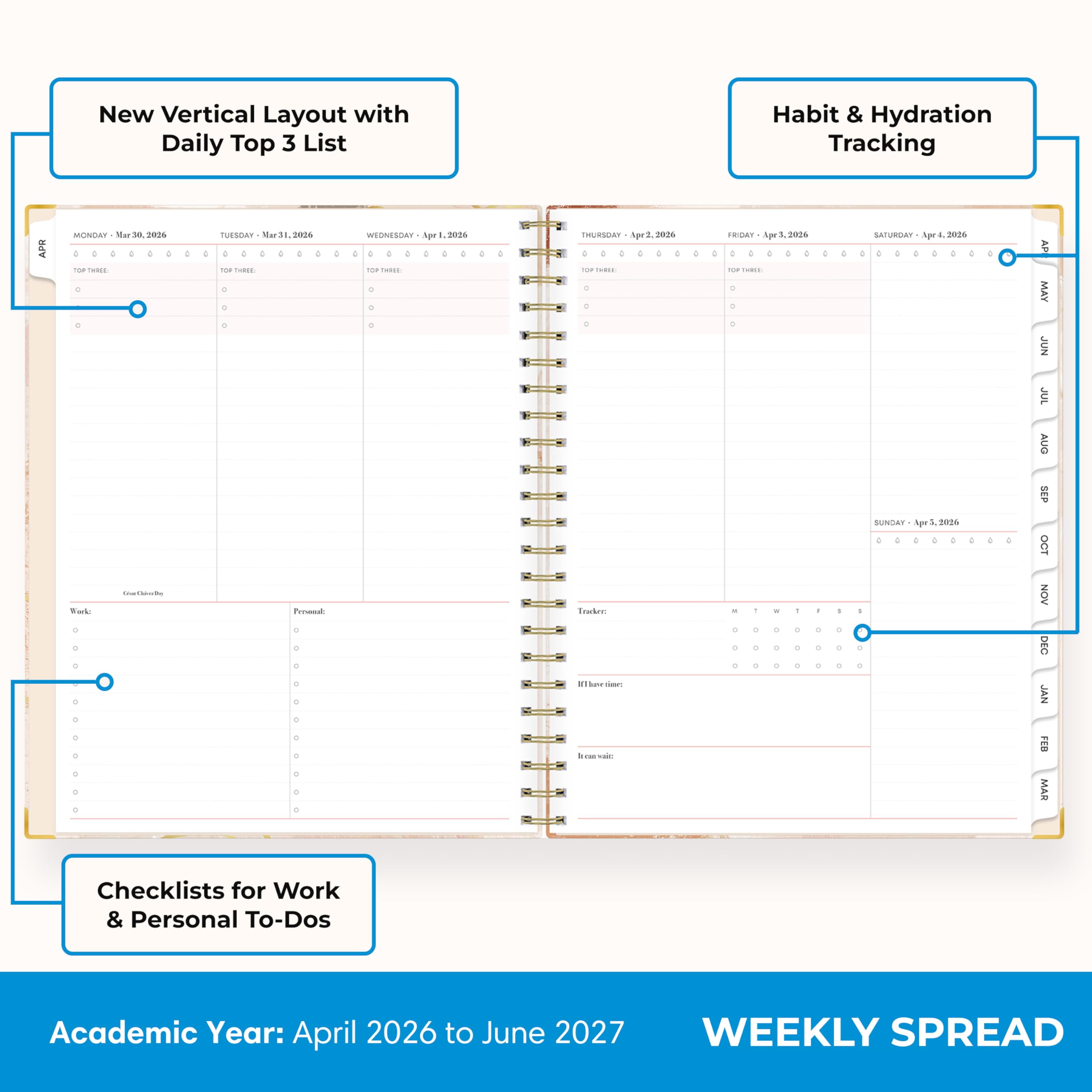 Amazon.com : Blue Sky 15 Month 2026-2027 Weekly and Monthly