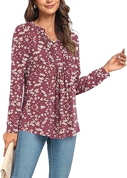Anyally Women Fall Long Sleeve Tunic Tops Dressy Casual