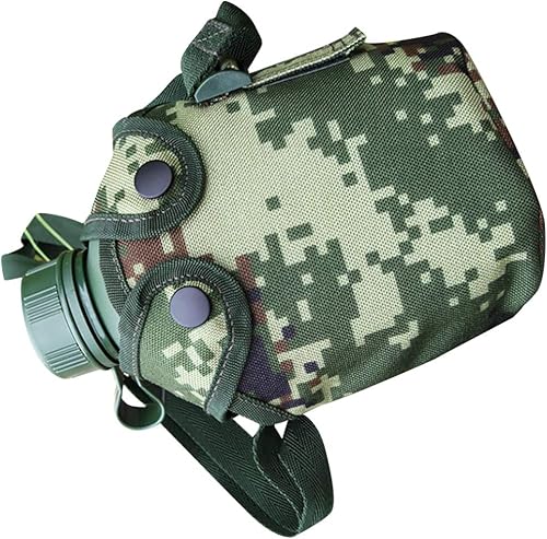 Miniatura 3 de BESPORTBLE Botella de agua del ejército botella de agua de aleación de aluminio de la cantina botella de agua para acampar senderismo viaje