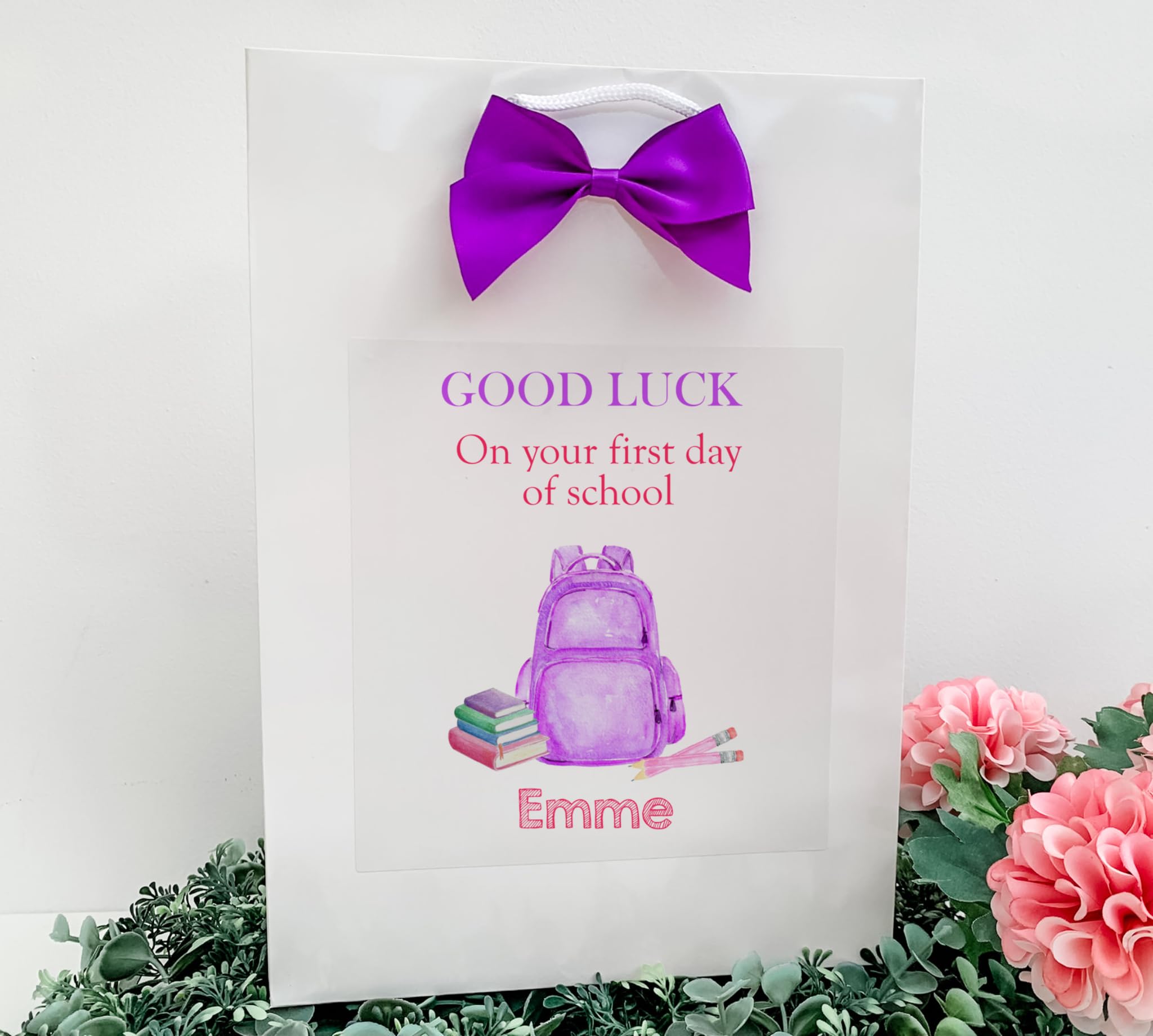 Personalised First Day At School Gift Bag