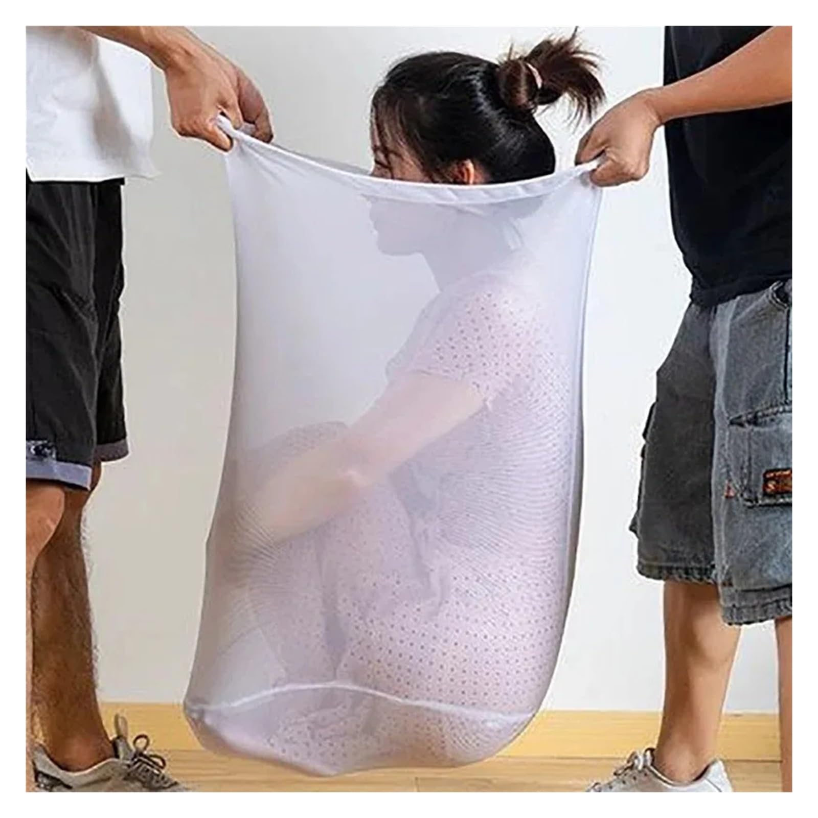 Sac De Rangement Ménager For Le Linge, 1 À 4 Pièces, Filet De Rangement En(B 60x80cm,1pcs)