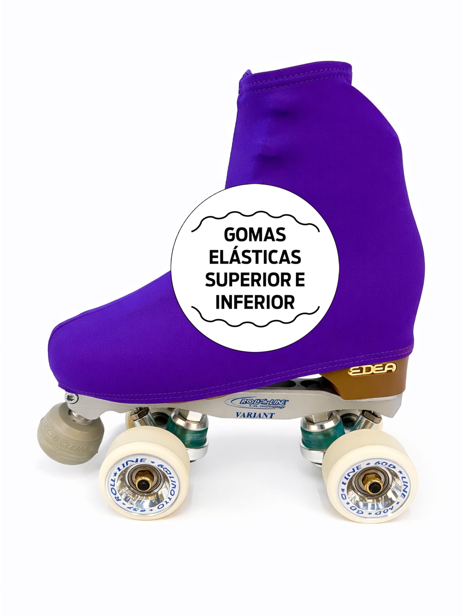 CRLSPORT Cubre patín para niña y mujer, Funda PatinSkate 180 Densidad Talla Universal Lila Oscuro