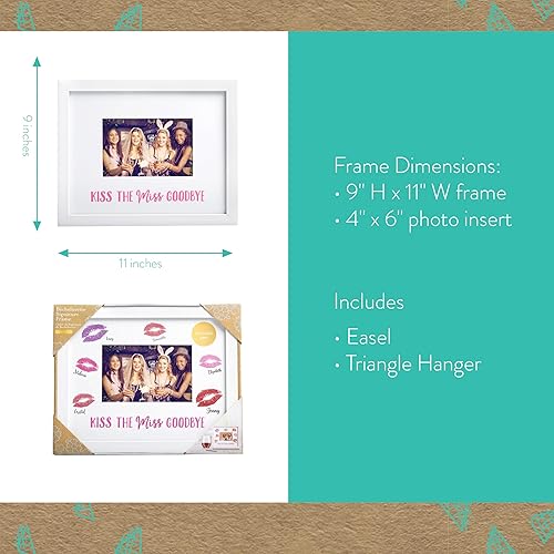 Miniatura 5 de Kate & Milo Marco de despedida de soltera, marco de fotos de recuerdo de despedida de soltera, alternativa para libro de invitados de despedida de