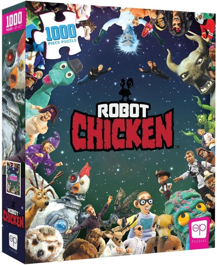 Robot Chicken It was Only a Dream 1000 Piece Jigsaw Puzzle | Collectible Puzzle Featuring Fan-Favorite Characters from The Popular Claymation Show | Officially Licensed Adult Swim Merchandise