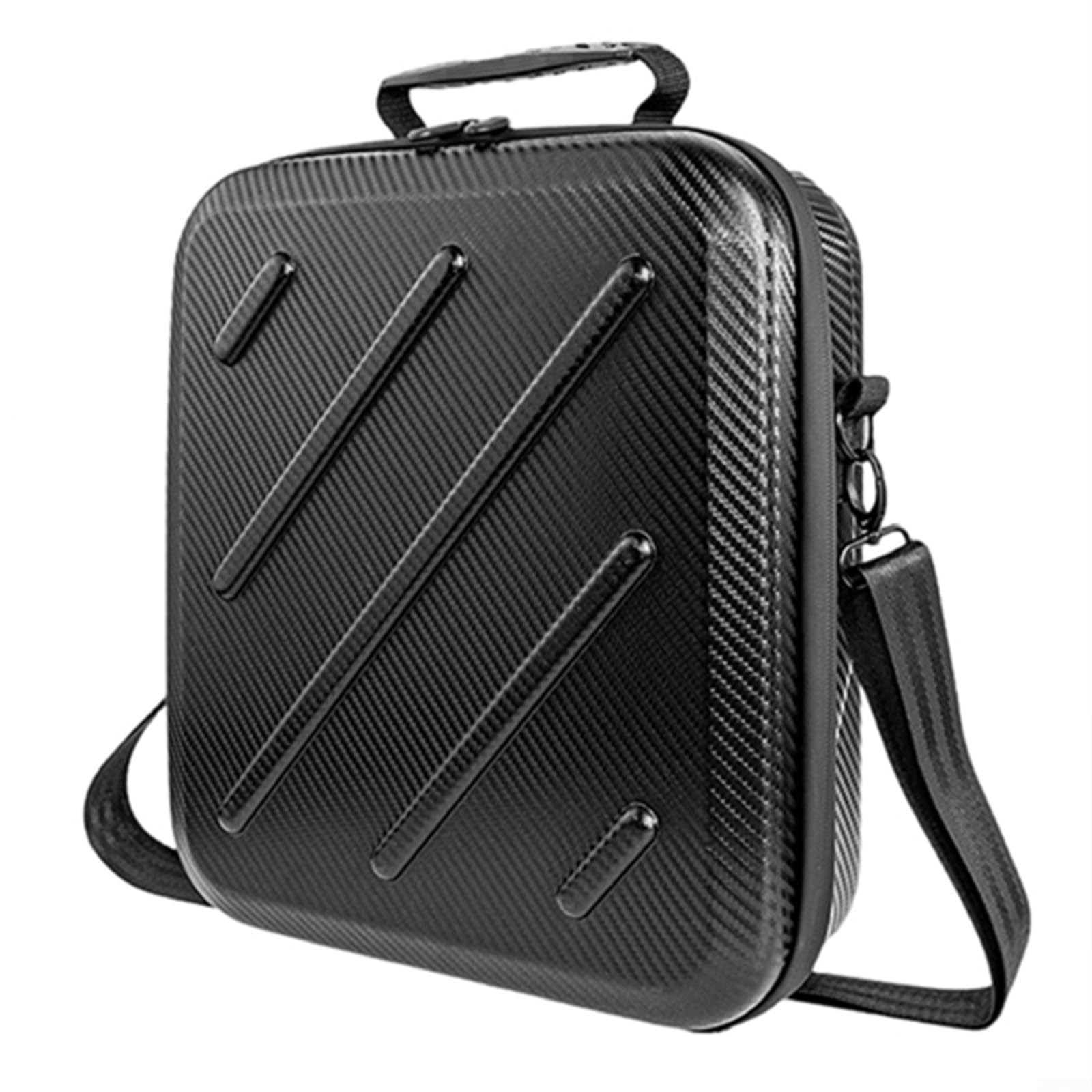 Funda protectora rígida para Mini, caja de almacenamiento de poliuretano EVA con correa para el hombro, organizador a prueba de golpes para antena parabólica y accesorios, negro