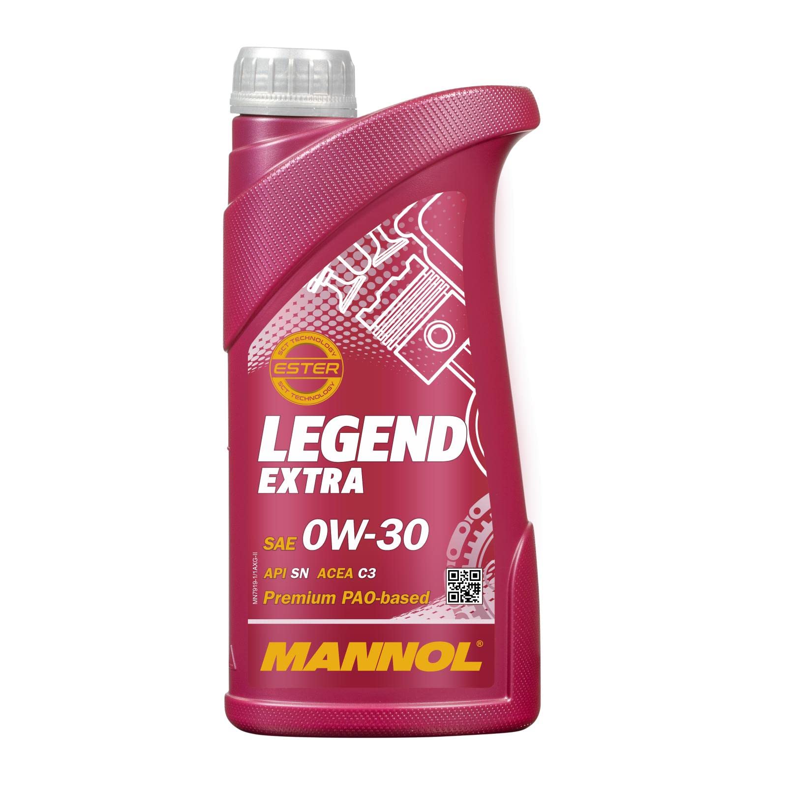 7919 LEGEND EXTRA SAE 0W-30 API SN Plus API SP ACEA C2 ACEA C3 BISYNTHETIC ENGINE OIL FOR PETROL AND DIESEL ENGINES OF CARS IMPORTED FROM GERMANY (1, 1L)