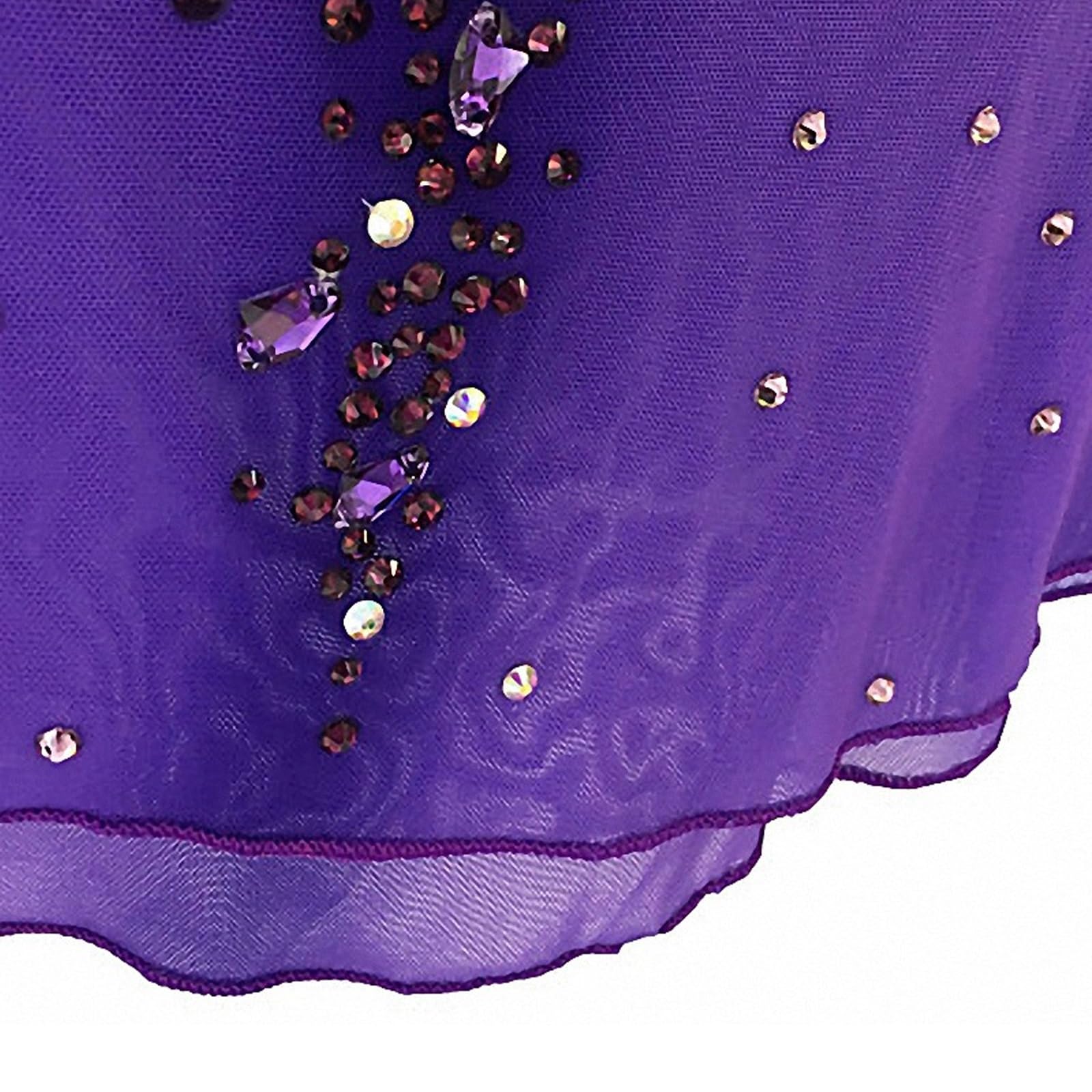 Robe De Patinage Artistique Femme Brillant Fille Enfant Compétition Danse De Patinage Sur Glace Costume