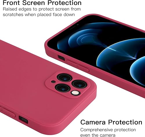Miniatura 4 de Funda para iPhone 12 Pro Max compatible con iPhone 12 Pro Max de silicona mate con protección completa contra arañazos, a prueba de golpes, 6.7