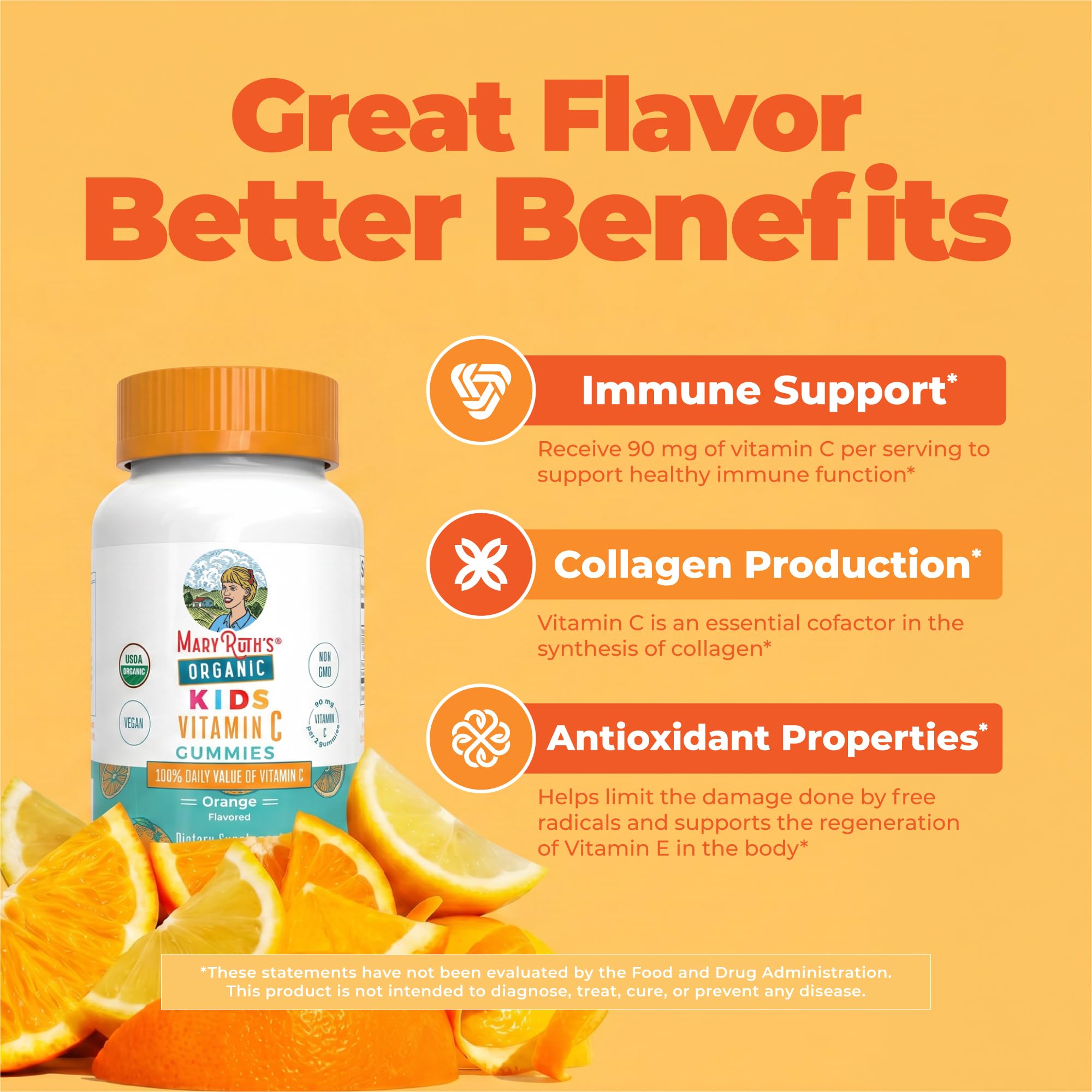 MARYRUTH'S Kids Vitamin C Gummies, 60 Servings, Immune Support Supplement — Amazon image 5