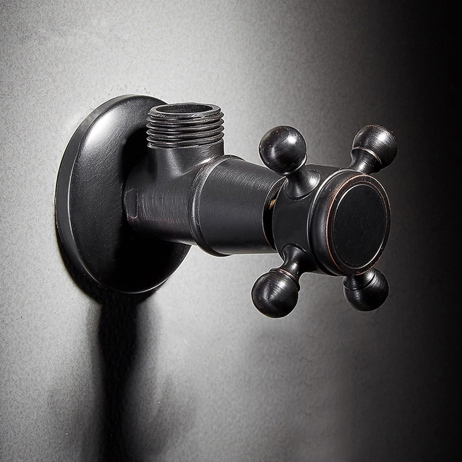 Faucet Adapter Water Supply Valve Brass Valve Chrome Valve,Shower Head Adapter, Bathroom 1/2 Inch Shut Off Valve,Hot And Cold Water,Angle Valve Wall Mounted G1/2 Water Stop Valve For Faucet And Toilet